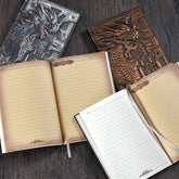 Vintage 3D Embossed Dragon Faux Leather Cover Notebook, Kawai Notebooks